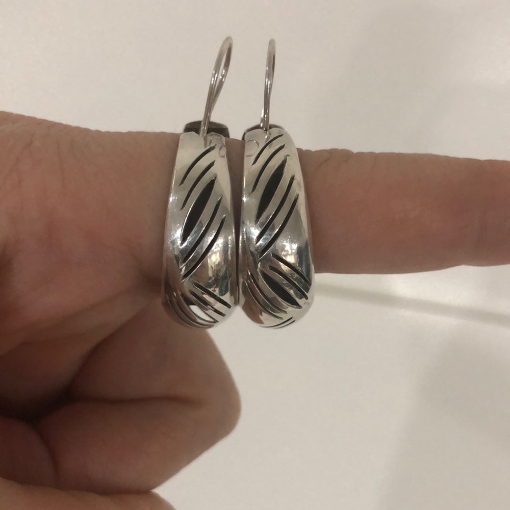 Vintage Taxco Mexico Sterling Silver Earrings TM-19